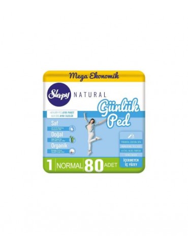 Sleepy Natural Günlük Ped Normal 80 Adet x 4