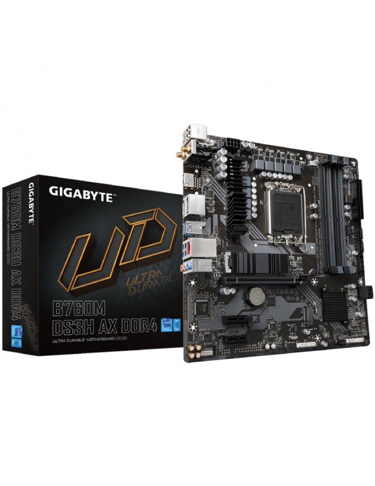 GIGABYTE B760M-DS3H-AX-DDR4 Intel® Socket LGA 1700:Support 13th and 12th Gen Series Processors