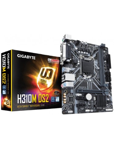 GIGABYTE INTEL H310 1151 DDR4 H310M-DS2 Intel H310M Soket LGA1151 DDR4 2666 MHz DVI-D Anakart