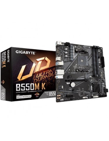 GIGABYTE B550M-K AMD B550 Ultra Durable Motherboard with Digital VRM Solution PCIe 4.0