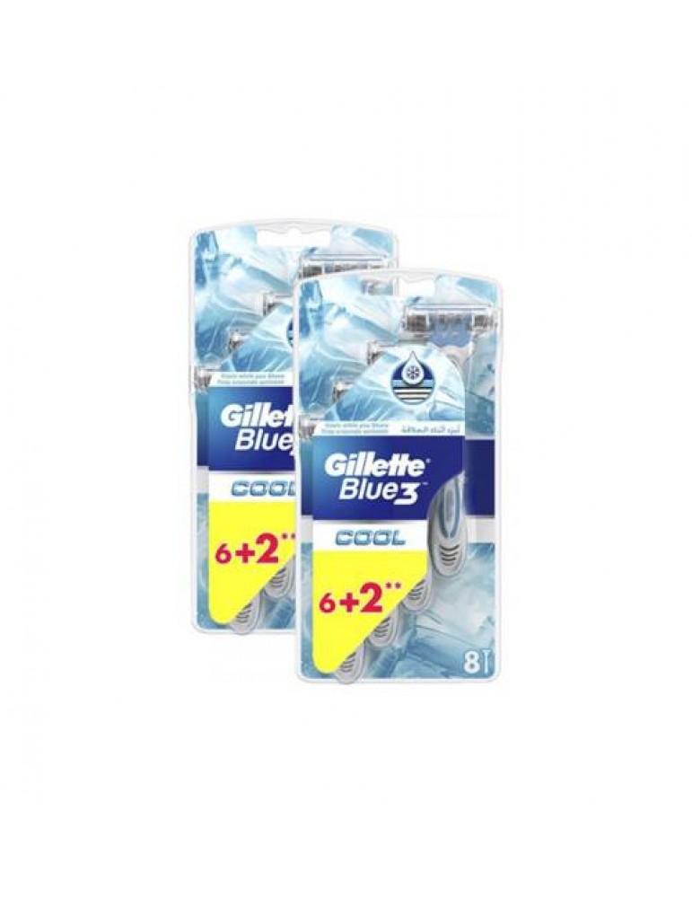 Gillette Blue3 Cool Kullan At Tıraş Bıçağı 8'li x 2 Adet