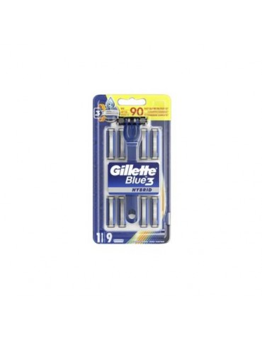 Gillette Blue3 Hibrid Tıraş Makinesi + 9 Yedek Bıçak HYBRID