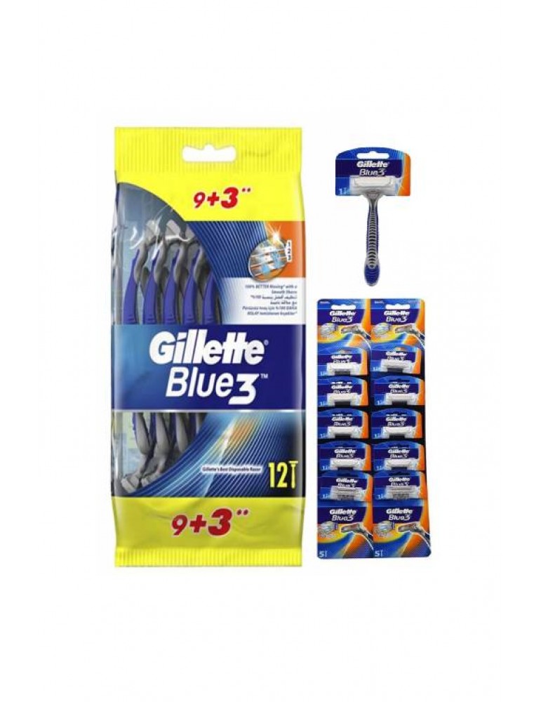 Gillette Blue3 Kullan At Tıraş Bıçağı 12'lı