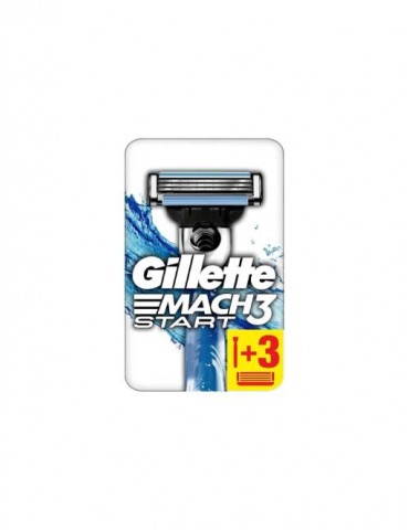 Gillette Mach 3 Start Tıraş Makinesi + 3'Lü Yedek Tıraş Bıçağı