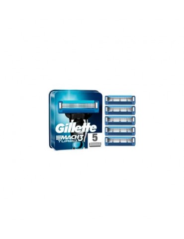 Gillette Mach3 Turbo Yedek Tıraş Bıçağı 5'li