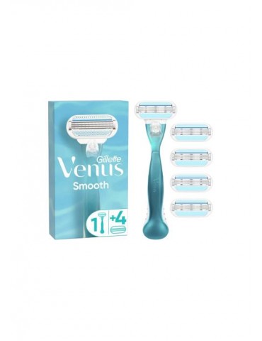 Gillette Venus Smooth Tıraş Makinesi + 5 Yedek Başlık