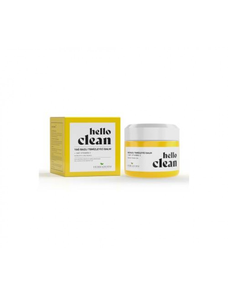 Herbaderm Hello Clean Aydınlatıcı ve Canlandırıcı Yağ Bazlı Temizleyici Balm 100 ml