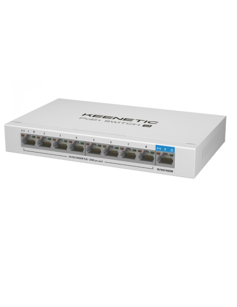 KEENETIC KN-4710-01-EU KN-4710-01-EU PoE+ Switch 9 1x1Gbit 8x1Gbit PoE+ Port IEEE 802.3af/at 120W