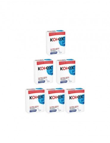 Kotex Ultra Quadro Süper Gece 16 Lı 6 Paket 96 Adet