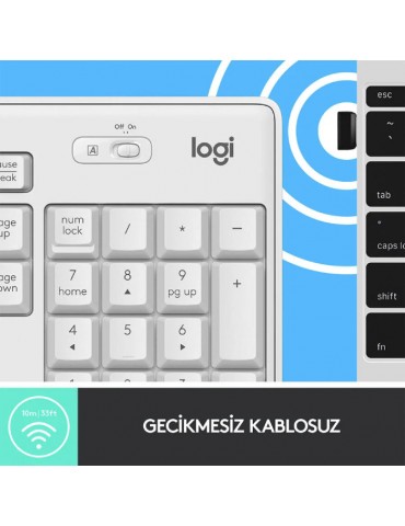 LOGITECH 920-010089 MK295 Kablosuz Q TR Beyaz Klavye Mouse Set