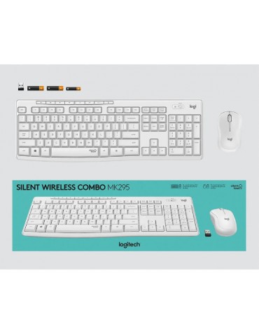 LOGITECH 920-010089 MK295 Kablosuz Q TR Beyaz Klavye Mouse Set