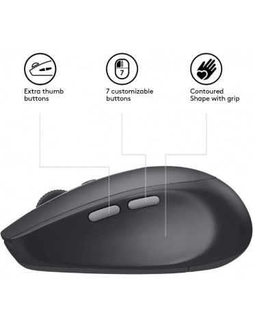 LOGITECH M590 910-005197 M590 Kablosuz Optik 1000DPI Sessiz Siyah Mouse