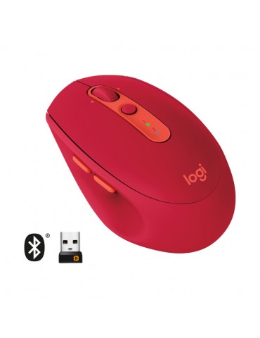 LOGITECH M590 910-005199 M590 Kablosuz Optik 1000DPI Sessiz Mouse kırmızı