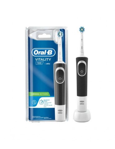 Oral-B D100 Şarj Edilebilir Diş Fırçası Cross Action Siyah