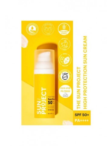 The Sun Project High Protection Sun Cream Yüksek Korumalı Güneş Kremi 50+ Spf