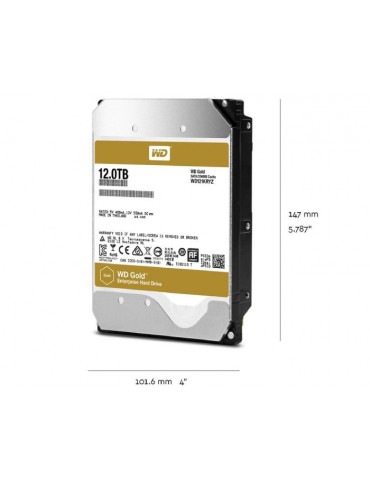 WESTERN DIGITAL GOLD WD121KRYZ 12TB Sata 3.0 7200RPM 256MB Dahili Harddisk