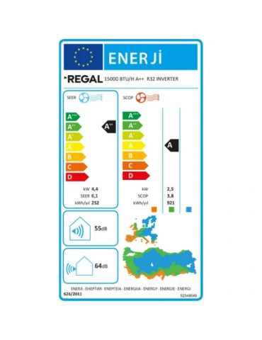 Regal 15000 BTU/H A++  R32 INVERTER Klima