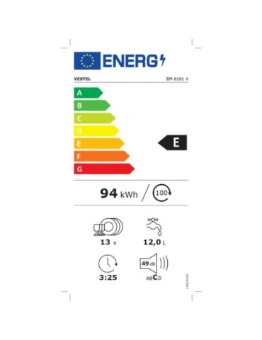 Vestel BM 6101 X 6 Programlı Bulaşık Makinesi