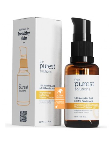 The Purest Solutions, C Vitamini Aydınlatıcı ve Ton Eşitleyici Cilt Bakım Serumu 30 ml (%10 Ascorbic Acid & Ferulic Acid %0,5)