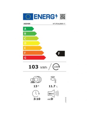 Hoover HF 3E53E0W-17 5 Programlı Beyaz Bulaşık Makinesi